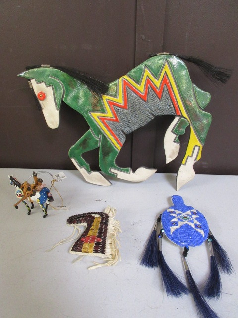 lot 447 image: SIOUX PONY CAST AND MISC ITEMS