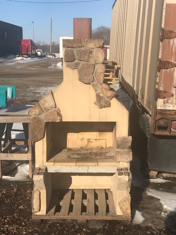 lot 1 image: Concrete Outdoor Fireplace