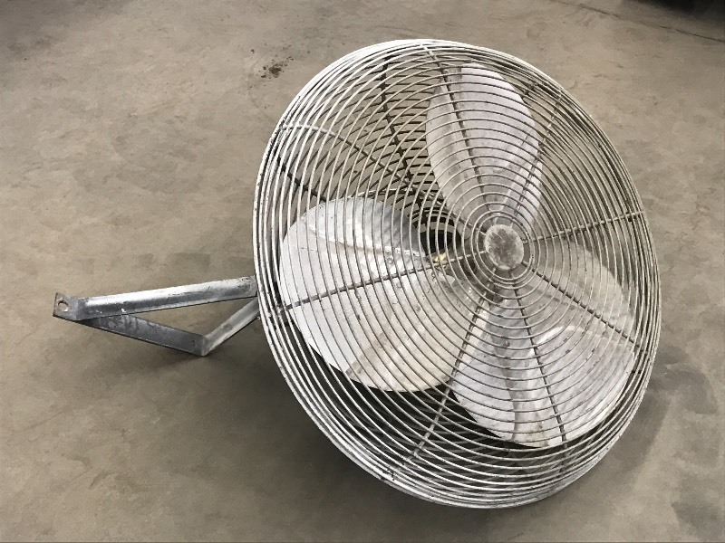 lot 67 image: Dayton 115Volt Wall-Hung Shop Fan...