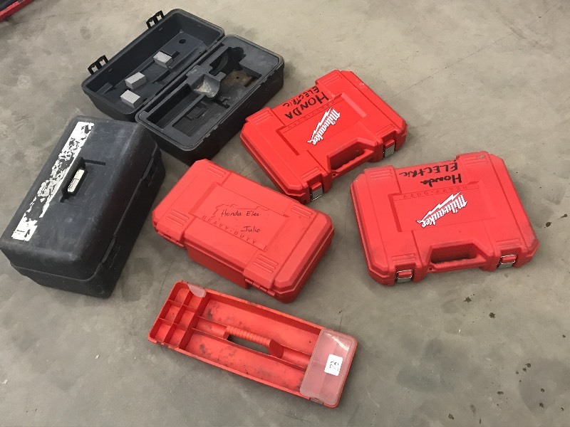 lot 72 image: Lot Of (5) Assorted Empty Plastic T...