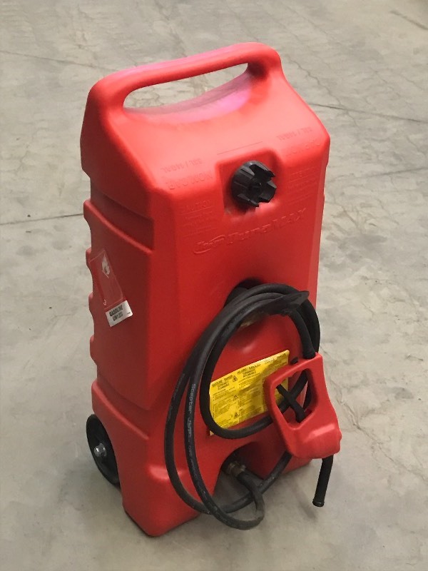 lot 79 image: Duramax 14-Gallon Fuel Caddy, Like ...