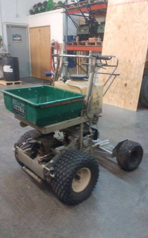 RideOn Ultra Broadcast Spreader/Fertilizer Sprayer (PermaGreen Honda GCV 160) Lawn Service