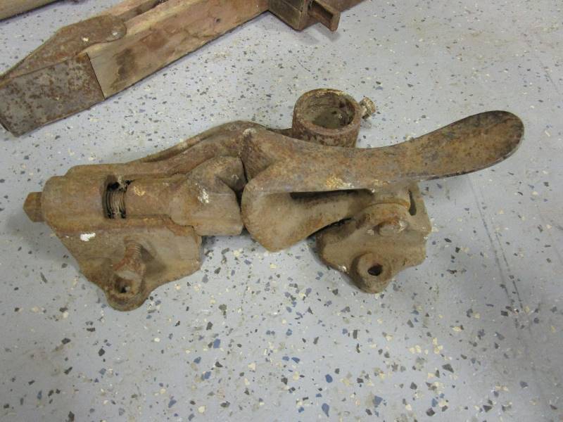 lot 95 image: Vintage Well Pipe Jack, Planter, Evener