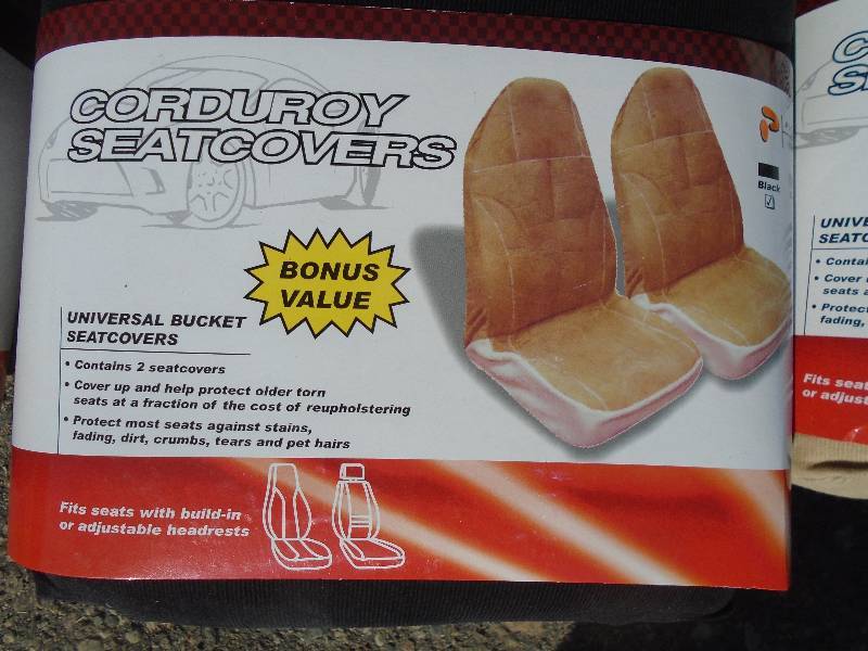 Universal bucket seat covers