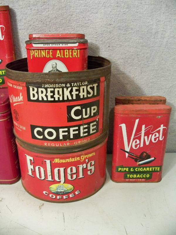 lot 79 image: Tobacco & Coffee Tins