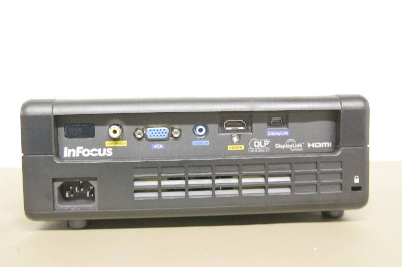lot 28 image: InFocus Ultra-Portable 3000 Lumen DLP ProjectorProjection System with HDMI Input, Remote & More