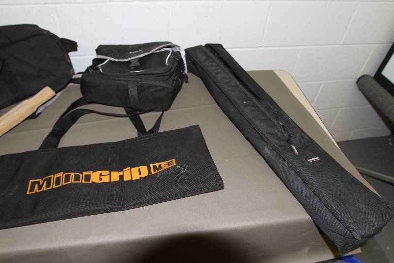 lot 54 image: Lot of Miscellaneous Audio, Video & Lighting Travel Cases & Storage Bags