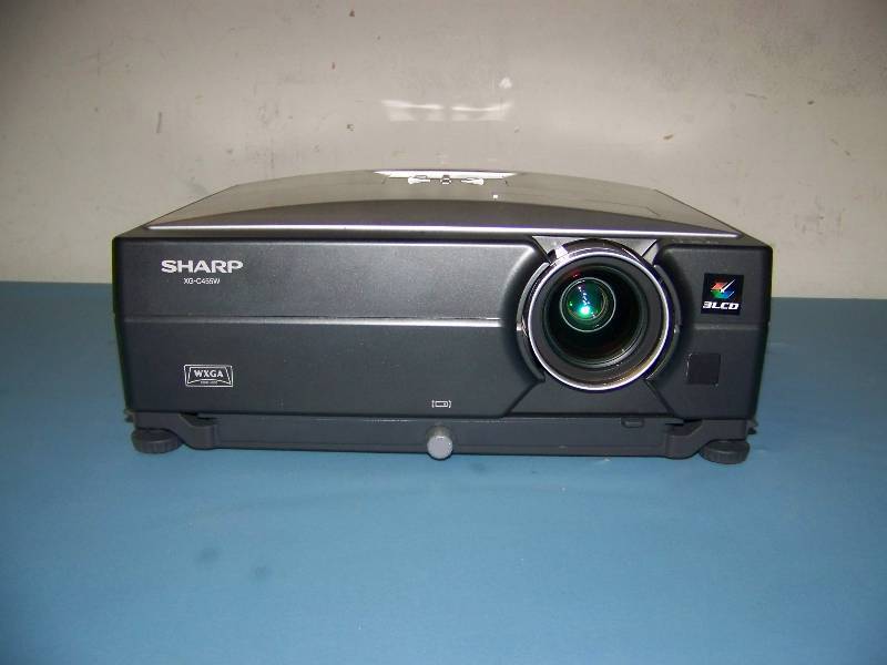 lot 10 image: Sharp, XG-C455W, LCD Projector with Remote Control, Cables and Travel Bag