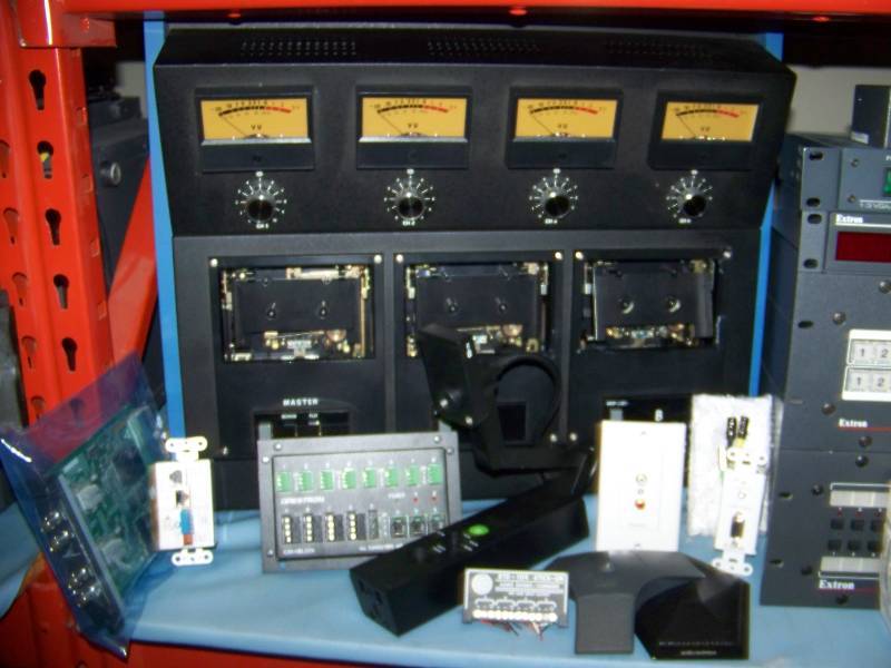 lot 108 image: (8 Wide Shelf - LARGE LOT) Miscellaneous Audio  Video (AV) Items and more