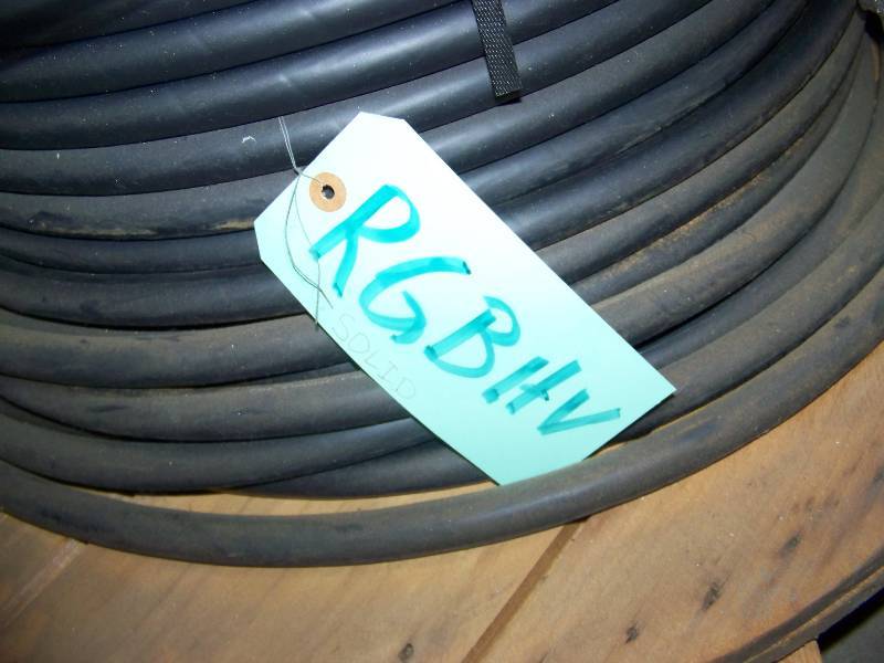 lot 129 image: (3) LARGE, Professional Spools of RGBHV and Digital Video RG6 Coaxial Cable