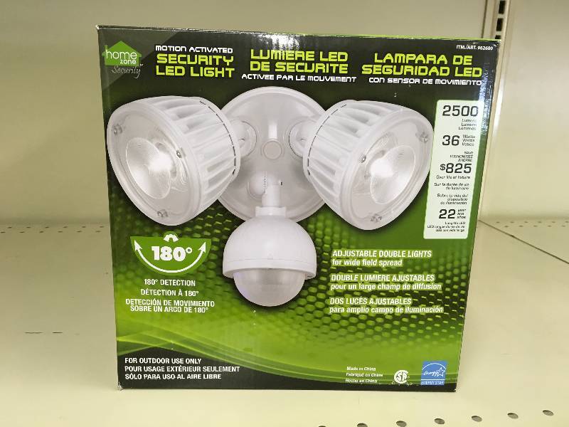 lot 163 image: LED SECURITY LIGHT, MSRP $39.99