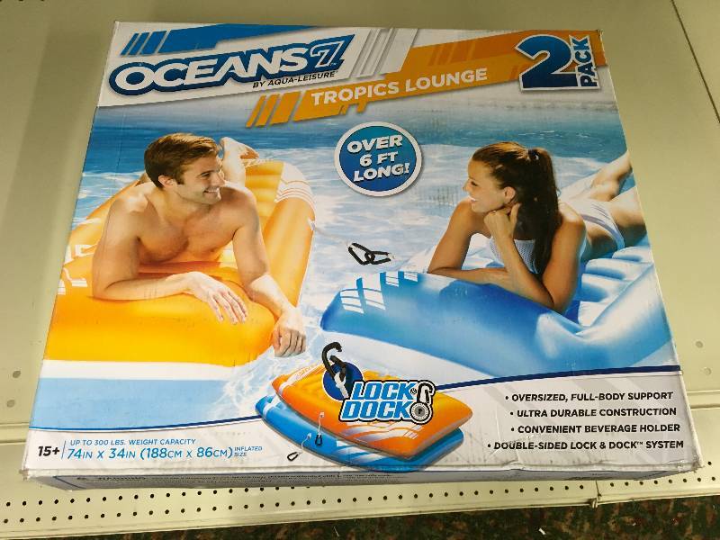 lot 166 image: TROPIC LOUNGER 2PK, MSRP $24.99