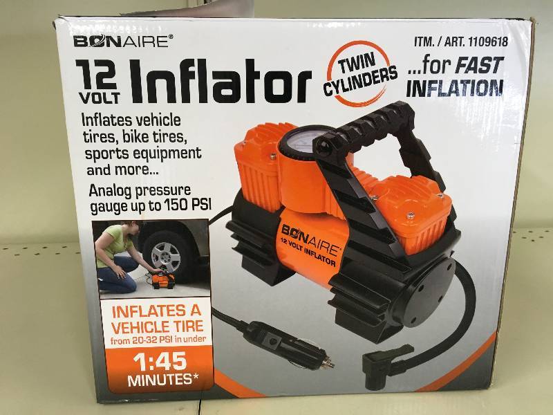 lot 173 image: BON-AIRE 12V TWIN CYCLE INFLATOR, MSRP $29.99