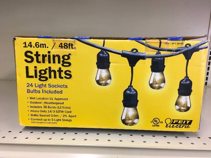 lot 164 image: FEIT 48 STRING LIGHTS, MSRP $29.99