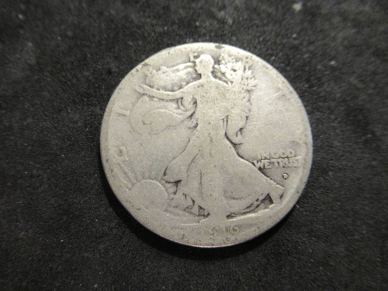 1916 D Walker Half Dollar (Obverse Mint Mark)