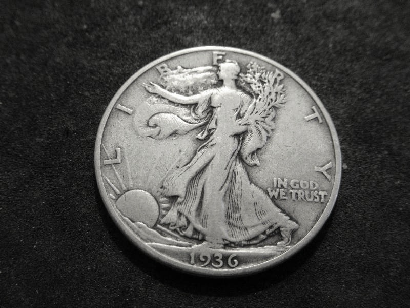 1936 D Walker Half Dollar