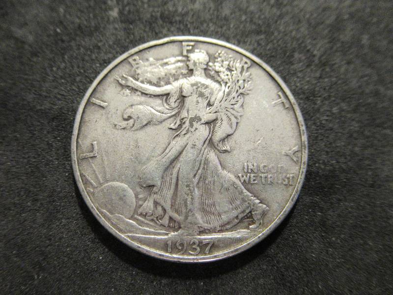 1937 D Walker Half Dollar