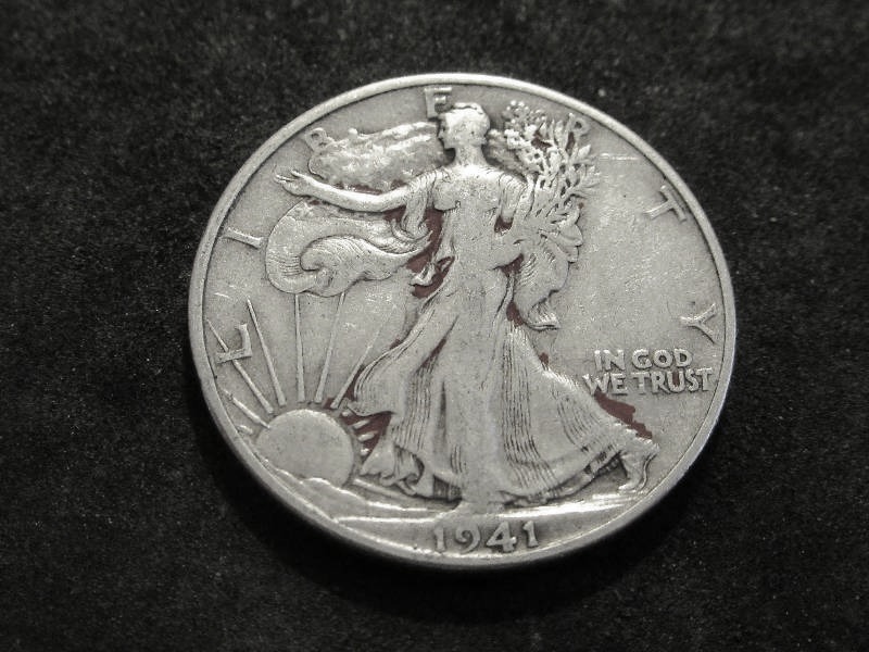 1941 S Walker Half Dollar