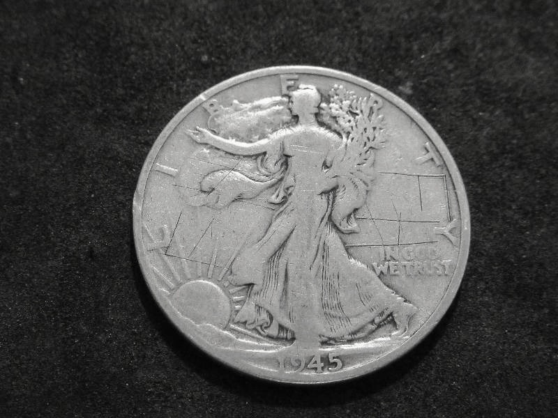 1945 D  Walker Half Dollar