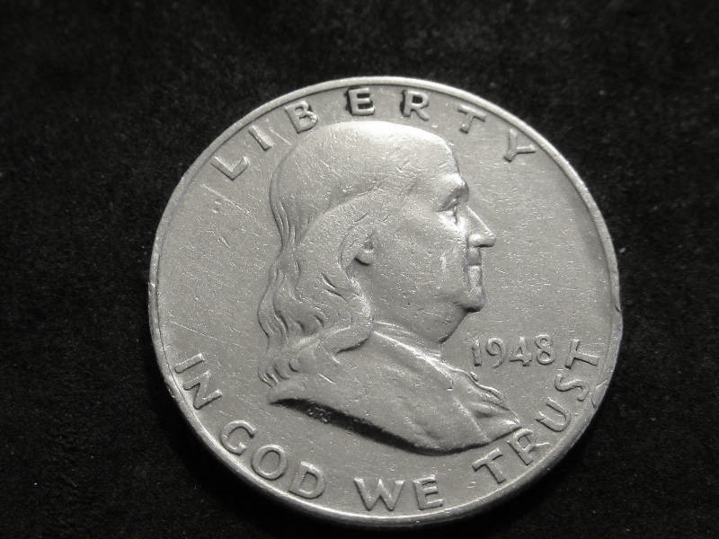 1948 D Franklin Half Dollar
