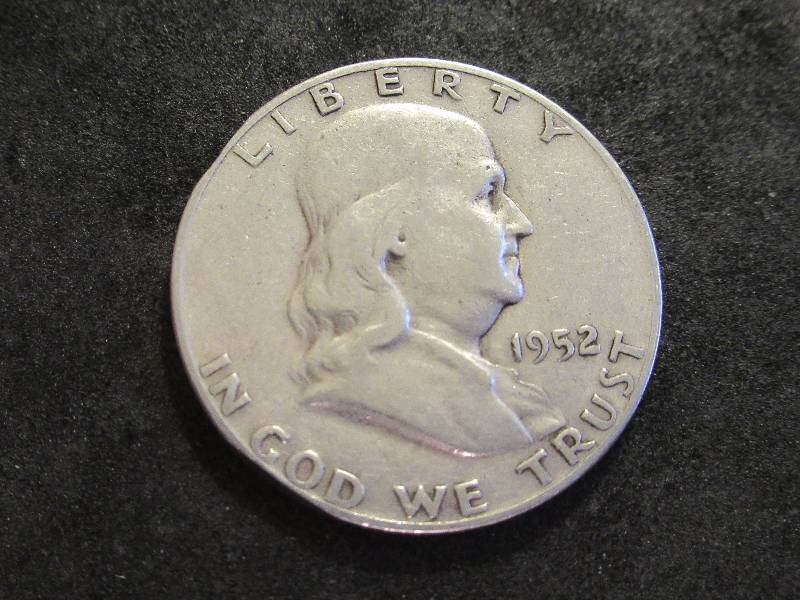 1952 S Franklin Half Dollar