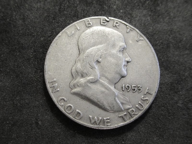 1953 D  Franklin Half Dollar