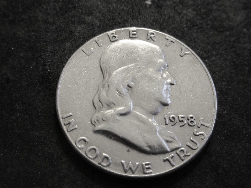 1958   Franklin Half Dollar