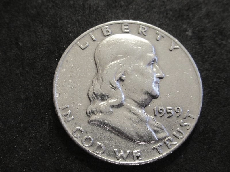 1959 D Franklin Half Dollar