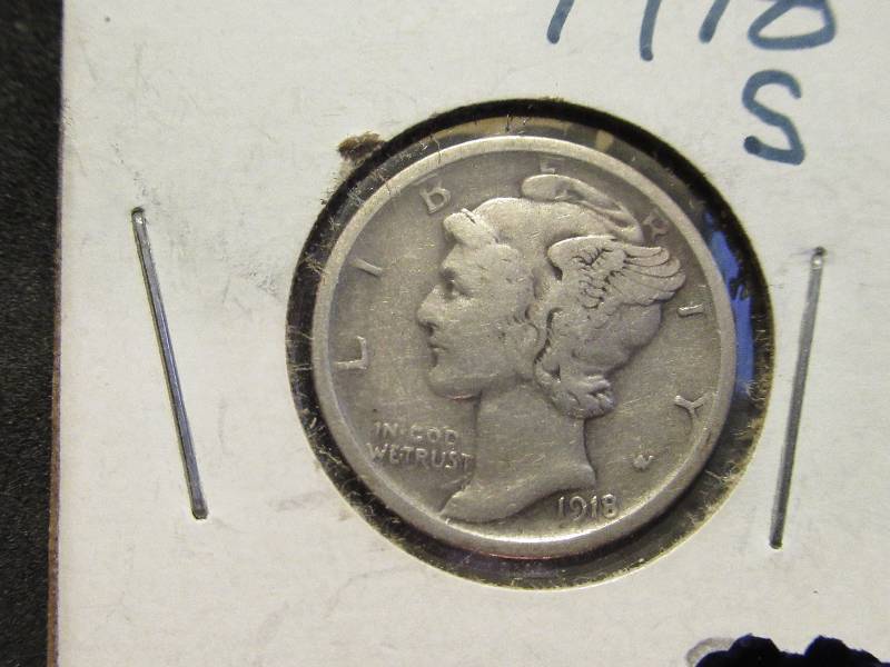 1918 S Mercury Dime