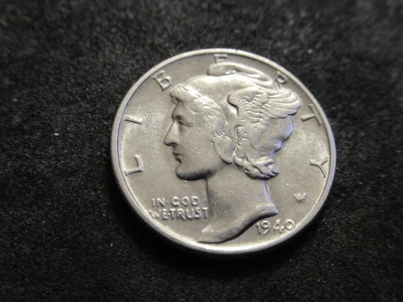 1940 Mercury Dime