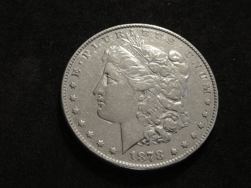 1878  Morgan Silver Dollar Type 1 Barrel Chest