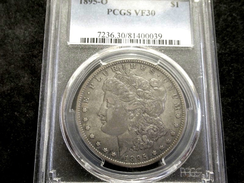 1895 O Morgan Silver Dollar