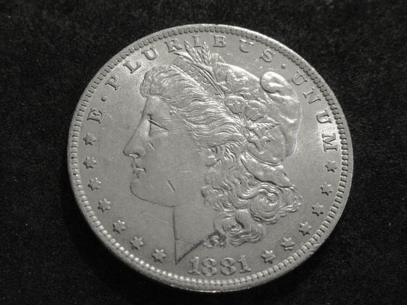 1881 O Morgan Silver Dollar