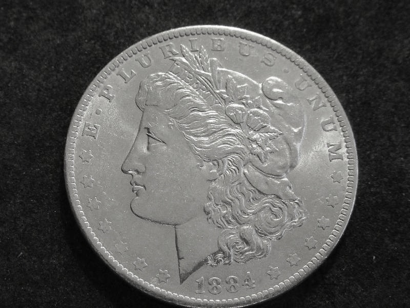 1884 O Morgan Silver Dollar