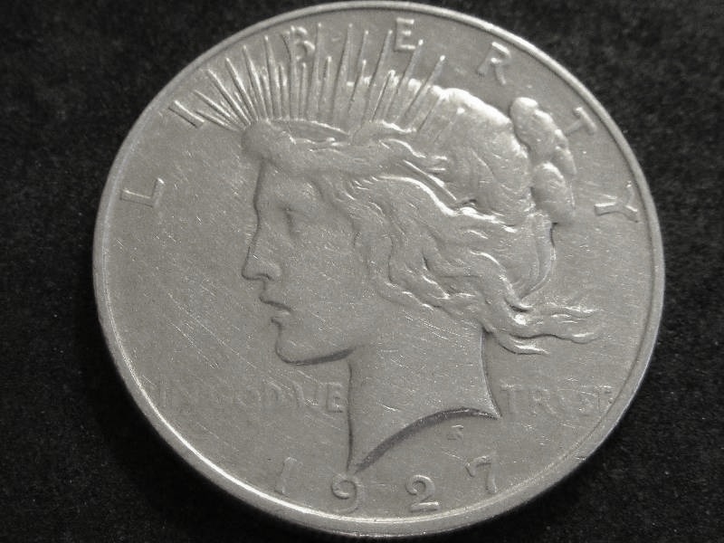 1927 D Peace Silver Dollar
