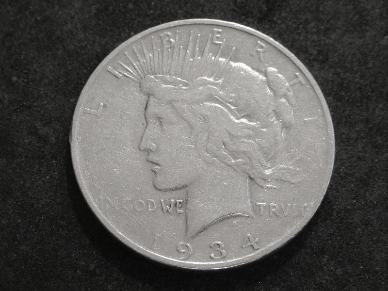 1934 D Silver Peace Dollar