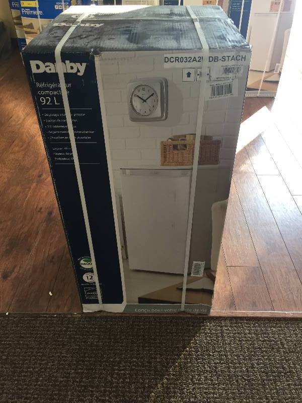 lot 22 image: NEW, in box Danby 3.2 cu. ft. compact refrigerator