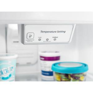 lot 8 image: BRAND NEW WITH WARRANTY - AMANA MODEL # (ART318FFDW) -  White 30 Inch Wide 18.15 Cu. Ft. Top Mount Refrigerator with Flip-Up Storage - BRAND NEW MSRP $ 799.99