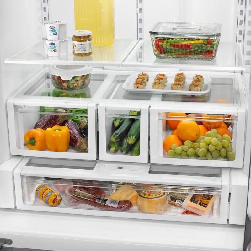 lot 9 image: BRAND NEW - WITH WARRANTY - Whirlpool  MODEL #(WRF736SDAB) -  French Door Refrigerator - 36 - 24.7 cu ft - Black - BRAND NEW - MSRP $ 1699.99
