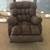 lot 34 image: NEW Flash Furniture Contemporary Softsuede Fudge Microfiber Rocker Recliner