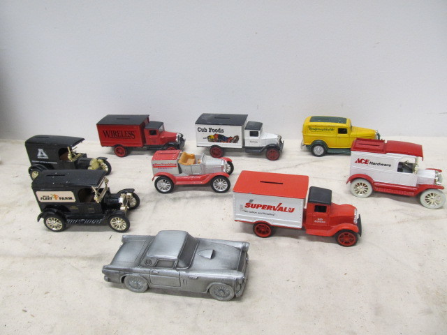 lot 33 image: Lot of Diecast Advertising etc Banks