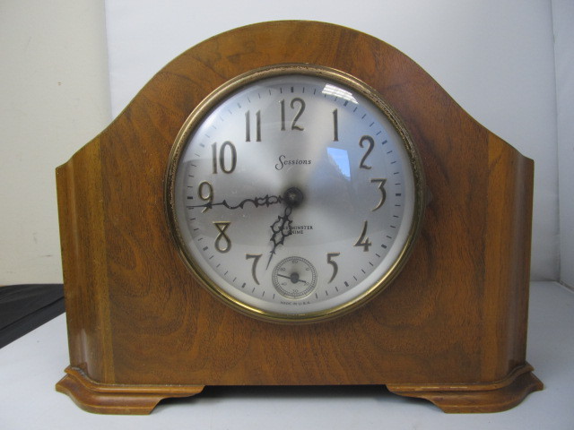 lot 98 image: NICE Vintage Working SESSIONS Deco Mantel Clock