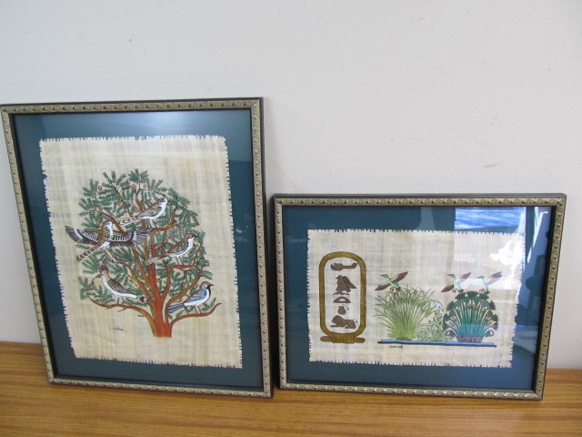 lot 116 image: Framed Signed Native American Artwork. 