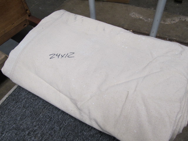 lot 121 image: Heavy Canvas Drop Cloth - 24x12