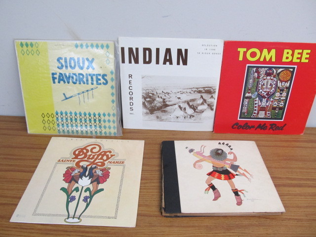 lot 51 image: Group of Native American Vinyl Records
