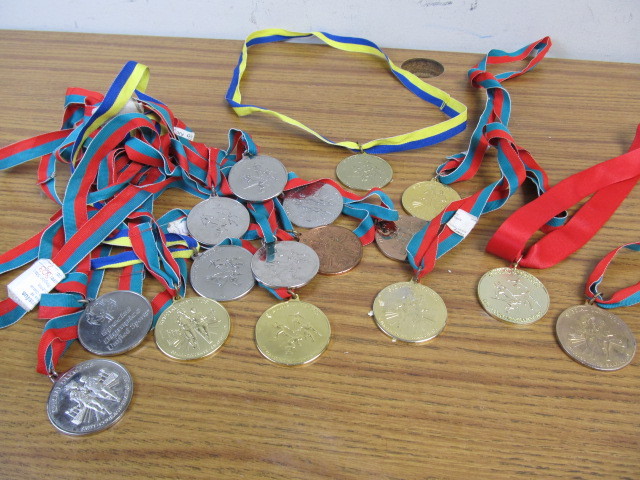 lot 169 image: Large Lot of Special Olympics Medals