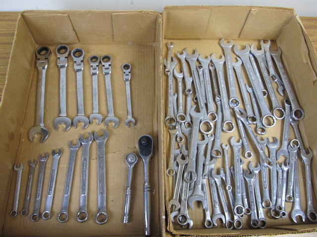 lot 183 image: Large Lot of Assorted Wrenches