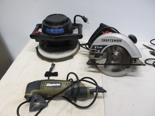 lot 185 image: WORKING Buffer Circular Saw & Sonictool