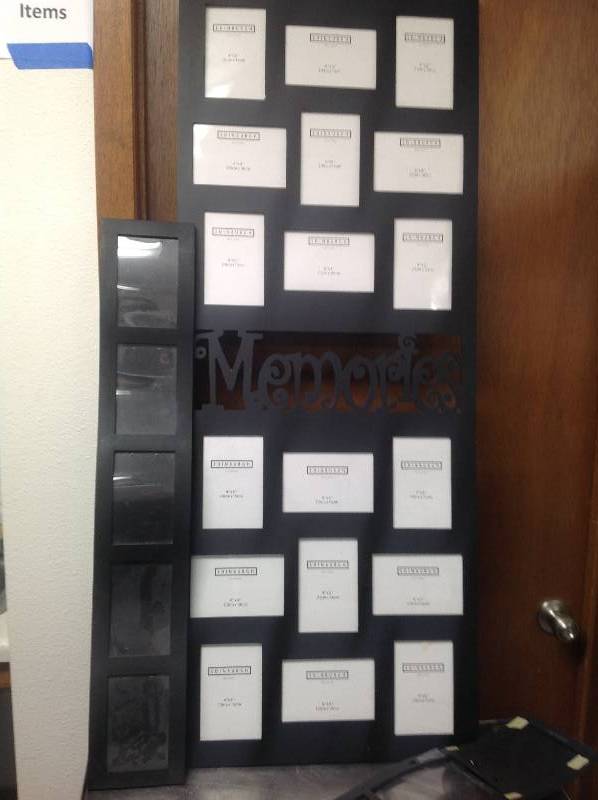 Three Picture Frames, One Large Cluster and Two Long Narrow ones