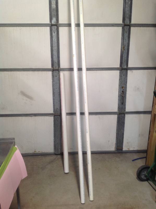 3 PVC Pipes - 2 Different Sizes